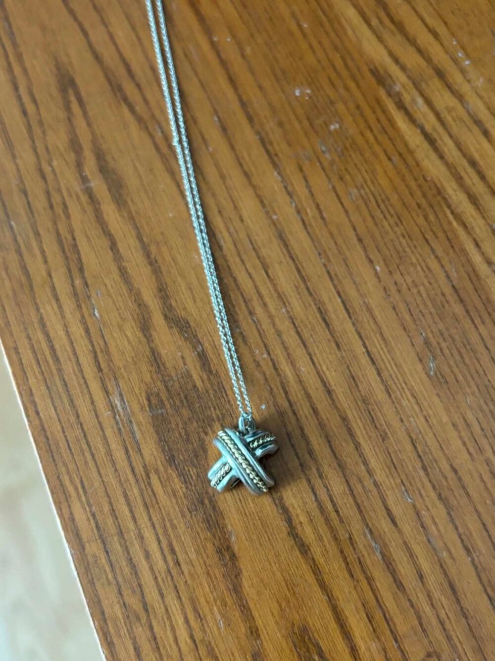 Rare & Vinatge 1990 Tiffany & Co. Necklace 18k & Sterling Silver